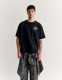 MMII PROFILE FOX OVERSIZE TEE-SHIRT P199 - BLACK