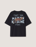 MMII PROFILE FOX OVERSIZE TEE-SHIRT P199 - BLACK