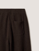 WOOL FLEECE WIDE LEG JOG PANTS 0553 - DARK WOOD