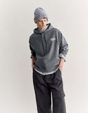 MAISON KITSUNÉ HANDWRITING FADED OVERSIZE HOODIE 0612 - TURBULENCE FADED
