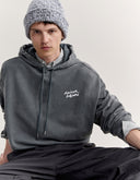MAISON KITSUNÉ HANDWRITING FADED OVERSIZE HOODIE 0612 - TURBULENCE FADED