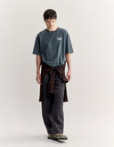MAISON KITSUNÉ HANDWRITING FADED OVERSIZE TEE-SHIRT 0612 - TURBULENCE FADED