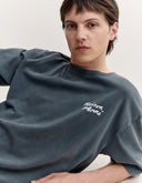 MAISON KITSUNÉ HANDWRITING FADED OVERSIZE TEE-SHIRT 0612 - TURBULENCE FADED