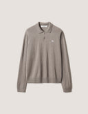 Profile Fox Comfort Polo Jumper Taupe Melange