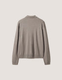 Profile Fox Comfort Polo Jumper Taupe Melange