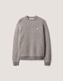 FOX HEAD WAFFLE STITCH COMFORT JUMPER 0624 - MOON BEIGE / DARKWOOD
