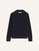 FOX HEAD COTTON RIBBED POLO JUMPER