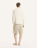 Polo Jumper Fox Head Ribbed Sandshell