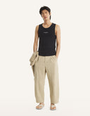MAISON KITSUNE PARIS RIBBED TANK TOP
