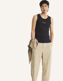 MAISON KITSUNE PARIS RIBBED TANK TOP