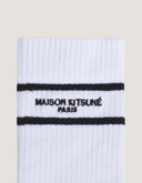 MAISON KITSUNÉ SPORTY SOCKS M186 - WHITE/BLACK