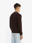 Long Sleeve Knit Cardigan Brown