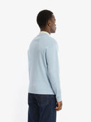 Long Sleeve Knit Cardigan Blue