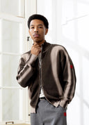 Fisherman Curve Zip Up Sweater Hummus