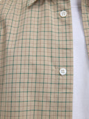 La chemise à manches courtes beige