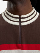 Le maillot de cycliste en maille marron