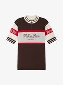 Le maillot de cycliste en maille marron