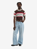 Le maillot de cycliste en maille marron