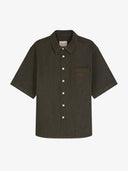 La chemise en denim brut vert