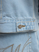 La veste du postier en denim clair délavé