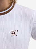 Le t-shirt en maille blanc