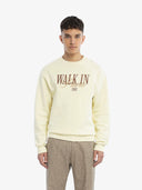 WIP Logo Crewneck Sweatshirt Beige