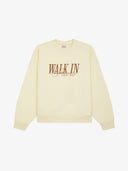 WIP Logo Crewneck Sweatshirt Beige